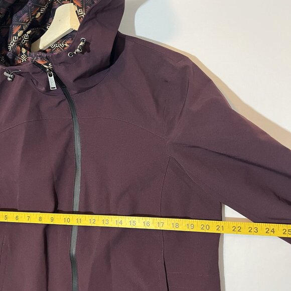 Pendleton Women's Tape Seam Hooded Rain Jacket Purple Medium Outdoor Winter Zip - Picture 9 of 12